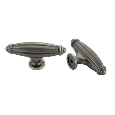 Crown 2-1/2" Deco Cabinet Knob Satin Pewter Finish CHK86618APH